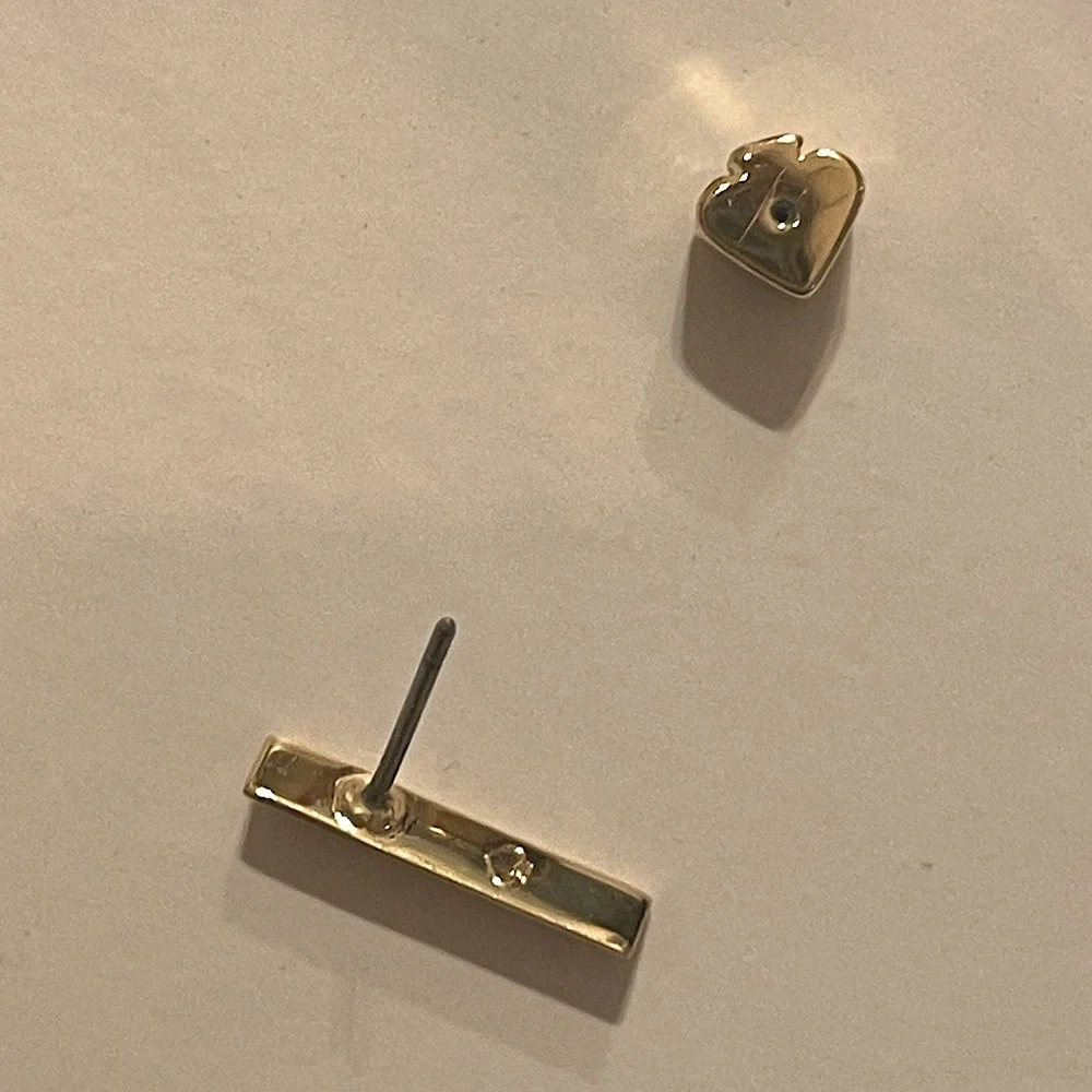 Kate spade mismatched earrings blue stone gold - Picture 5 of 10